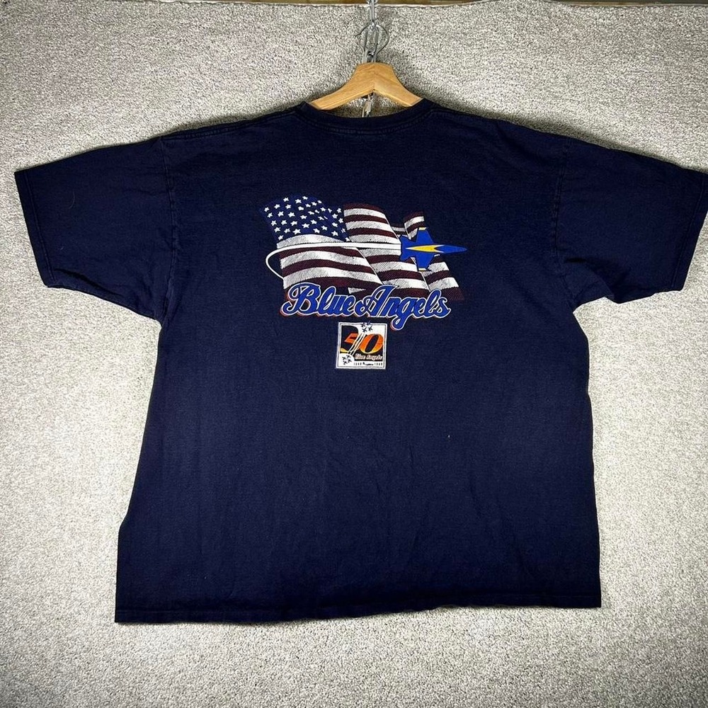 Vintage 1996 Navy Blue angels anniversary graphic t-shirt Size XL